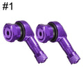 2-Pack 90° Aluminum Motorcycle Tubeless Valve Stem Caps — 11.3mm (0.45in) Fit