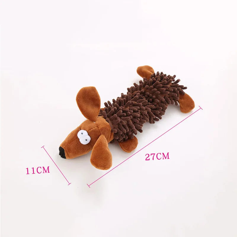Durable Plush Squeaky Dog Chew Toy for Small Dogs, Animal Shape Puppy Toy for Chihuahua Yorkie Bichon