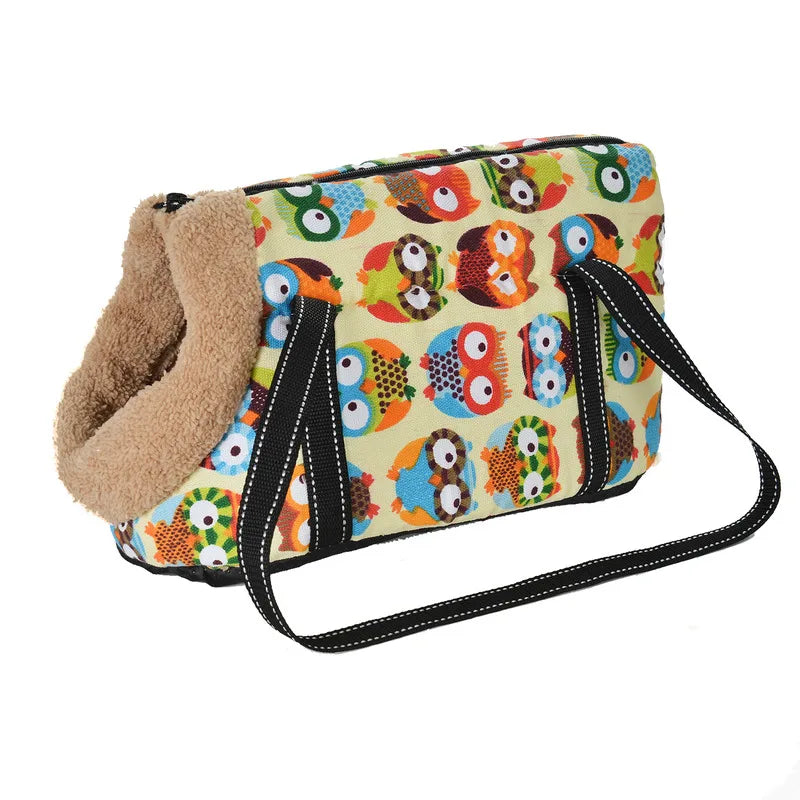 Soft Breathable Pet Carrier Backpack for Small Dogs & Cats — Sling Shoulder Bag, Sizes S & L (40×18×20 cm / 15.7×7.1×7.9 in; 50×23×28 cm / 19.7×9.1×11 in)