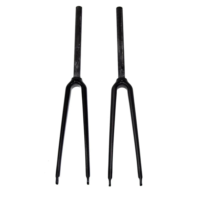 700C Carbon Fiber Road & Track Bike Fork 25.4mm (1-inch) Steerer – Gloss or Matte 3K/UD