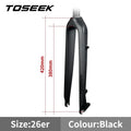 MTB Full Carbon Fiber Rigid Front Fork – 26/27.5/29 in, 28.6/31.8 mm Steerer, 560g (19.8 oz) Lightweight for Disc Brakes
