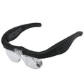 Headband Magnifying Glasses 1.5x–5x USB Rechargeable LED with 4 Interchangeable Lenses for Reading, Jewelry & Watch Repair