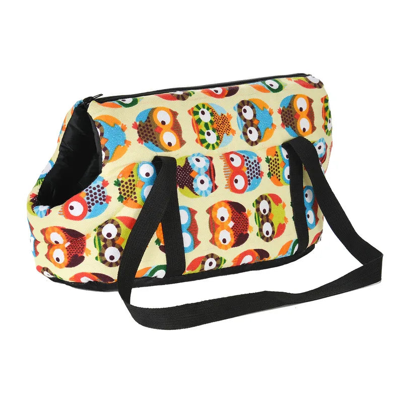 Soft Breathable Pet Carrier Backpack for Small Dogs & Cats — Sling Shoulder Bag, Sizes S & L (40×18×20 cm / 15.7×7.1×7.9 in; 50×23×28 cm / 19.7×9.1×11 in)