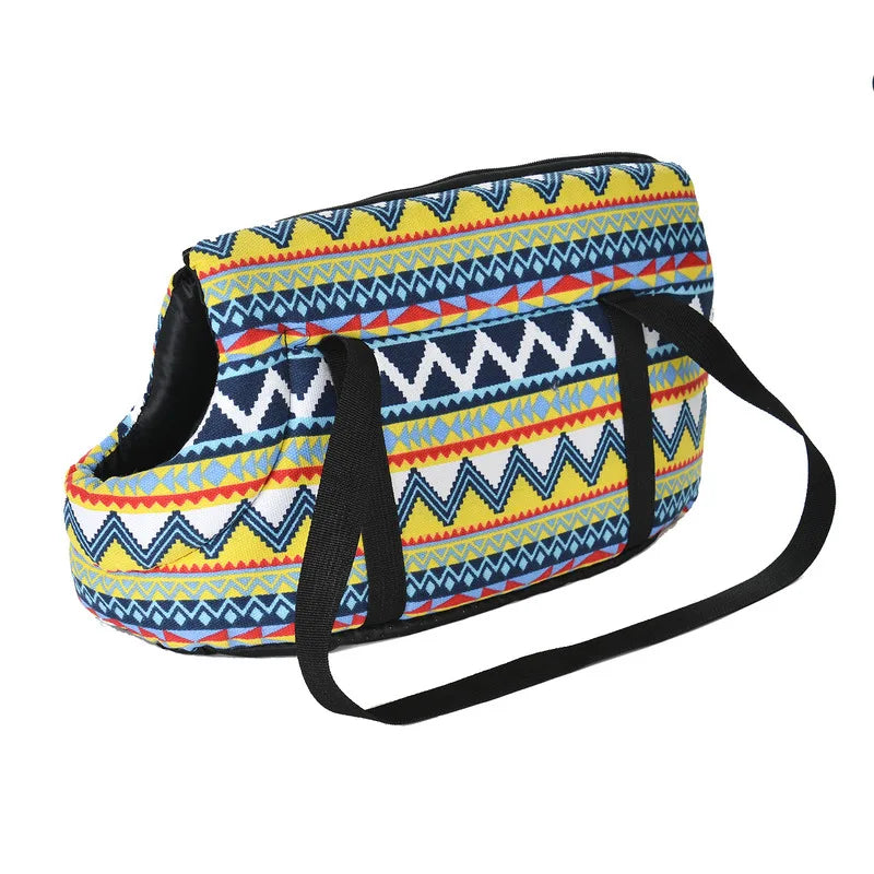 Soft Breathable Pet Carrier Backpack for Small Dogs & Cats — Sling Shoulder Bag, Sizes S & L (40×18×20 cm / 15.7×7.1×7.9 in; 50×23×28 cm / 19.7×9.1×11 in)