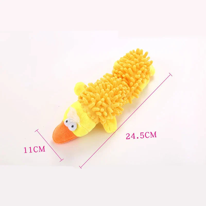 Durable Plush Squeaky Dog Chew Toy for Small Dogs, Animal Shape Puppy Toy for Chihuahua Yorkie Bichon