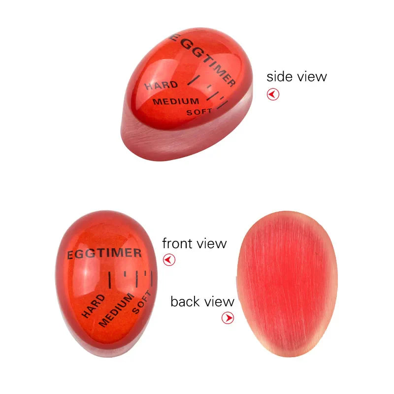Color-Changing Egg Timer for Soft & Hard Boiled Eggs, Resin Eco-Friendly Kitchen Gadget