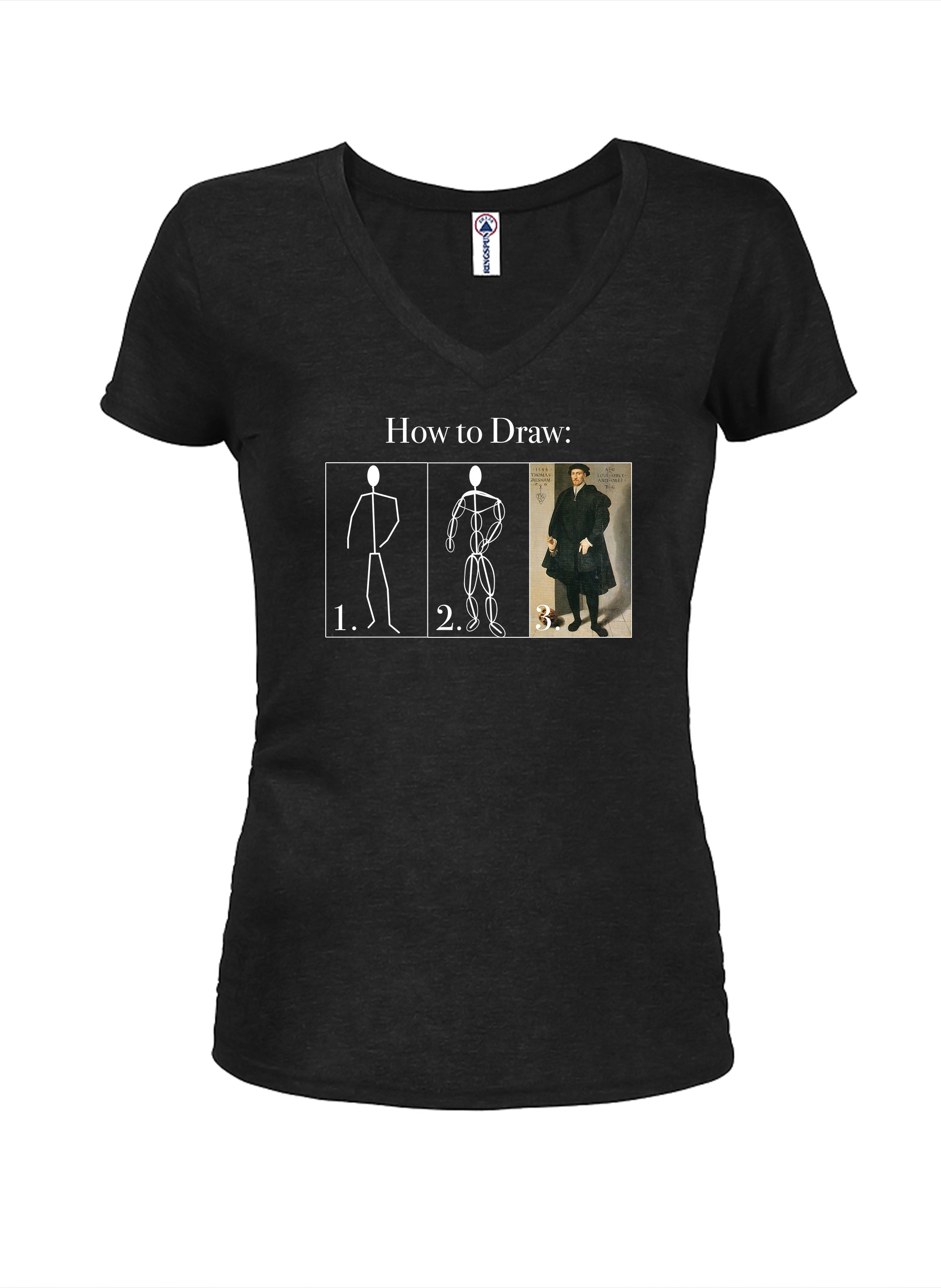 How to Draw Juniors V Neck T-Shirt