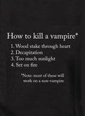 How to Kill a Vampire Kids T-Shirt
