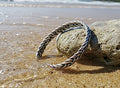 Heavy Solid Sterling Bracelet for Men and Women Braided Weave Bangle Waterproof Hypoallergenic Cuff