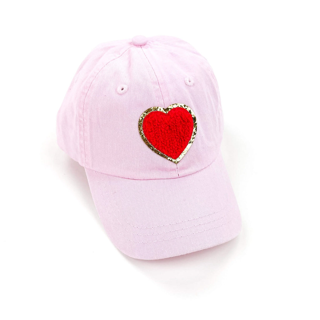 Red Heart - Limited Edition Patch Hat - Light Pink Child Baseball Cap