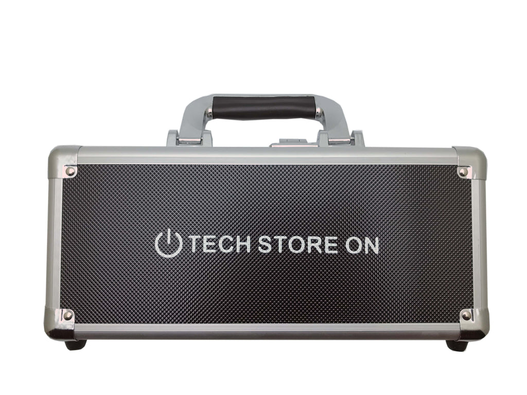 Aluminum USB Drive Organizer Case (24 + 2 Slots with Handle) – Shockproof Antistatic Storage Box with Lock