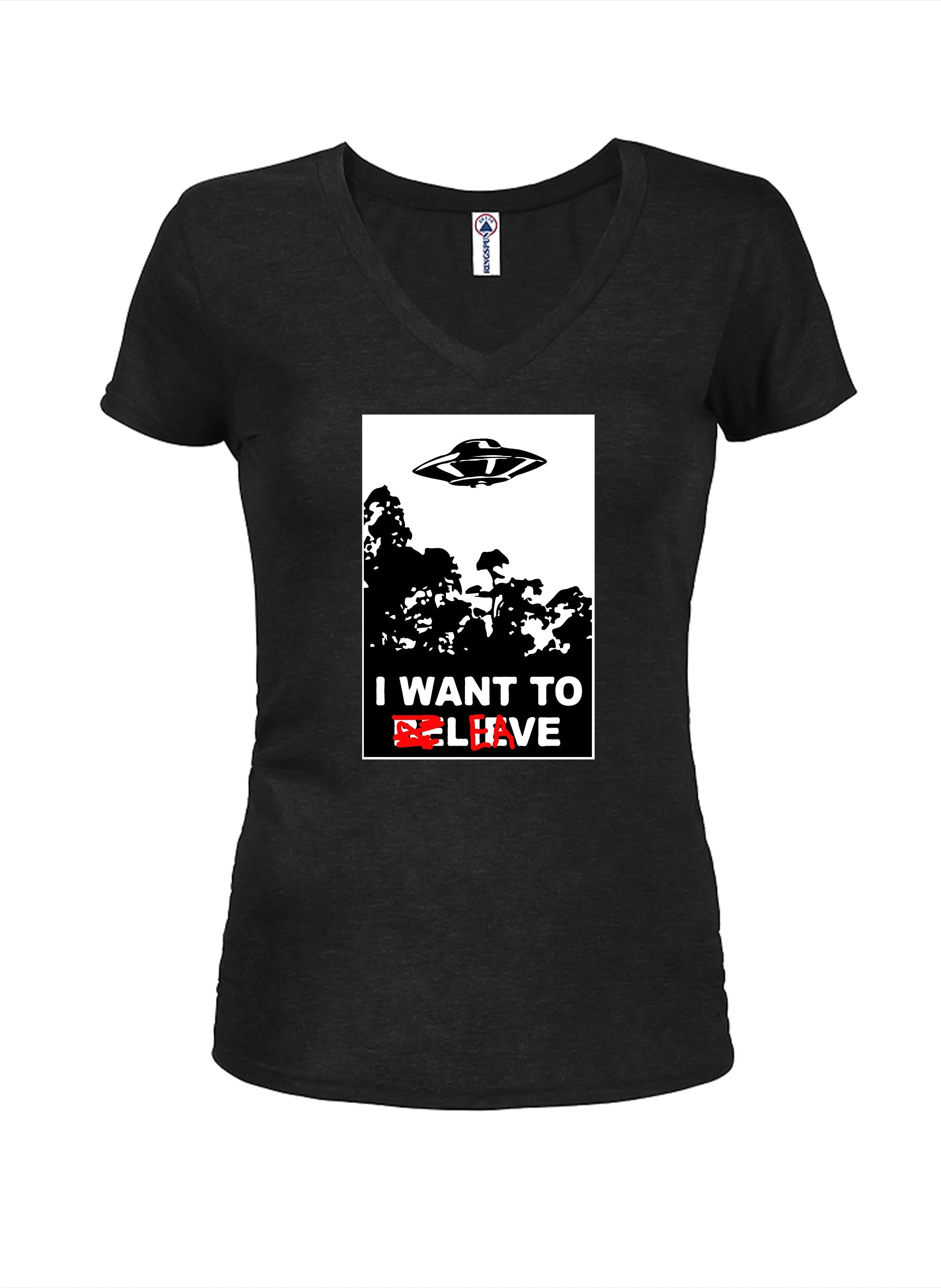 I Want to Leave Juniors V Neck T-Shirt