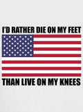 I'd rather die on my feet Kids T-Shirt