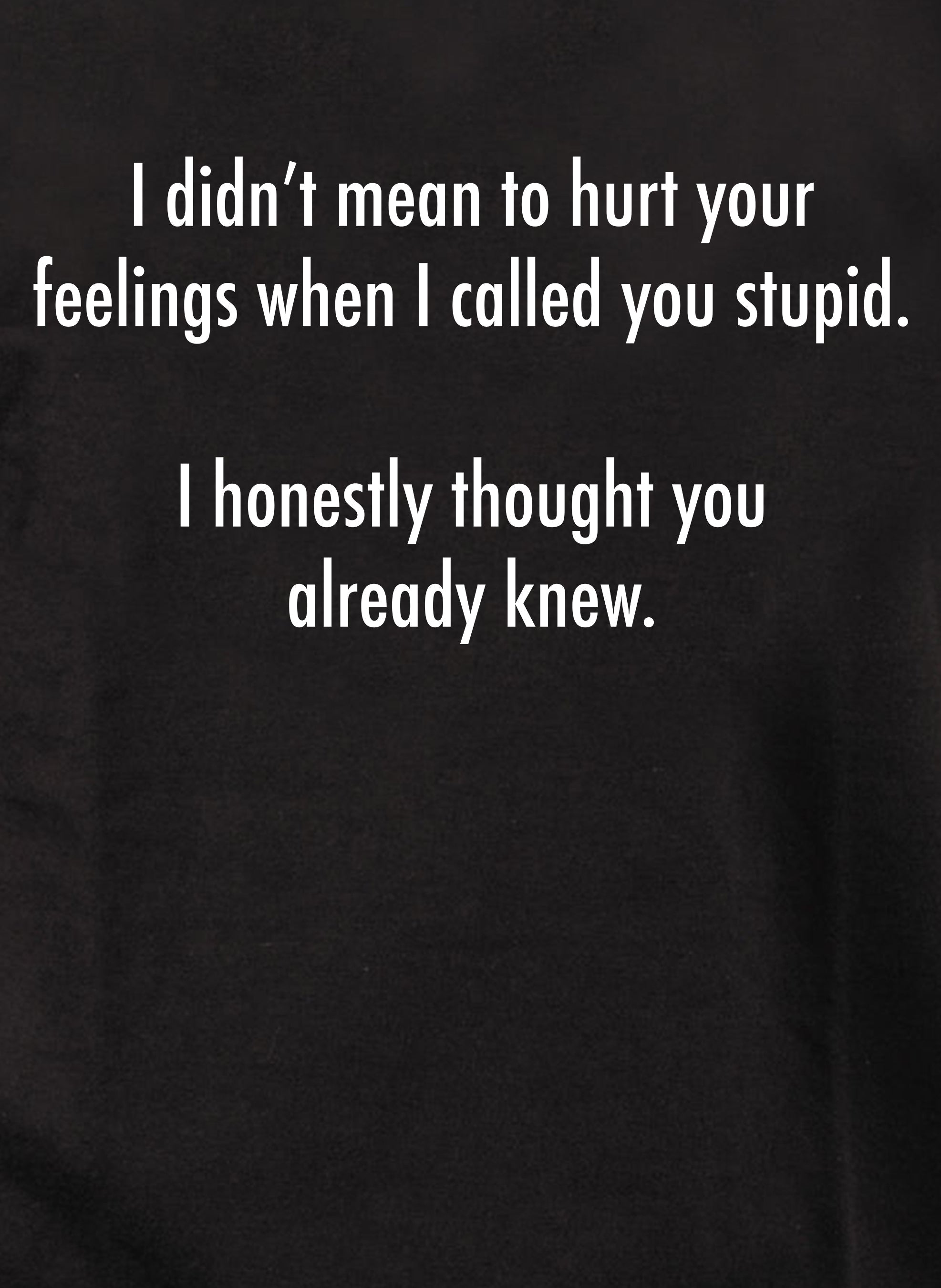 I didn’t mean to hurt your feelings T-Shirt
