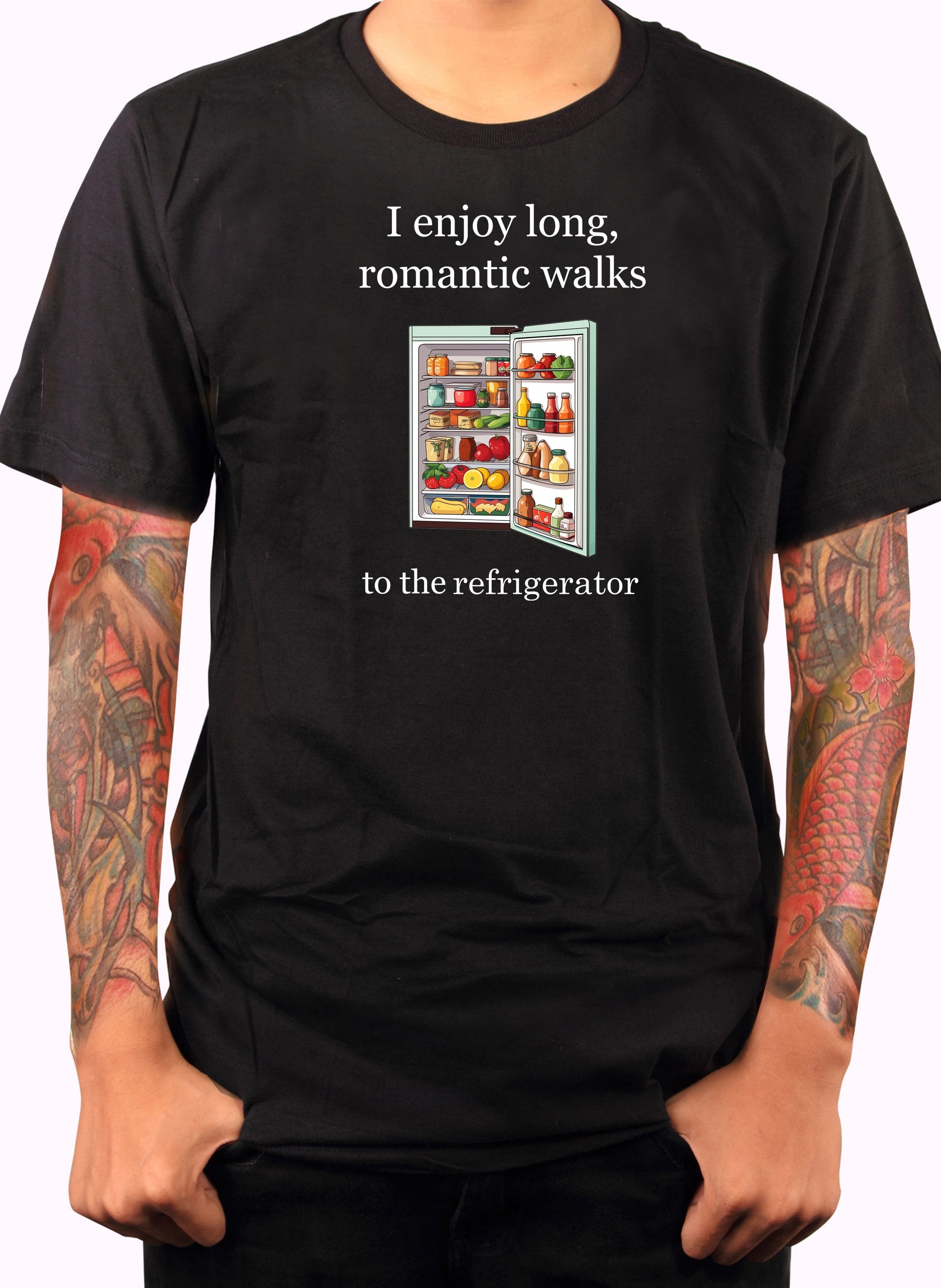 I enjoy long, romantic walks to the refrigerator T-Shirt
