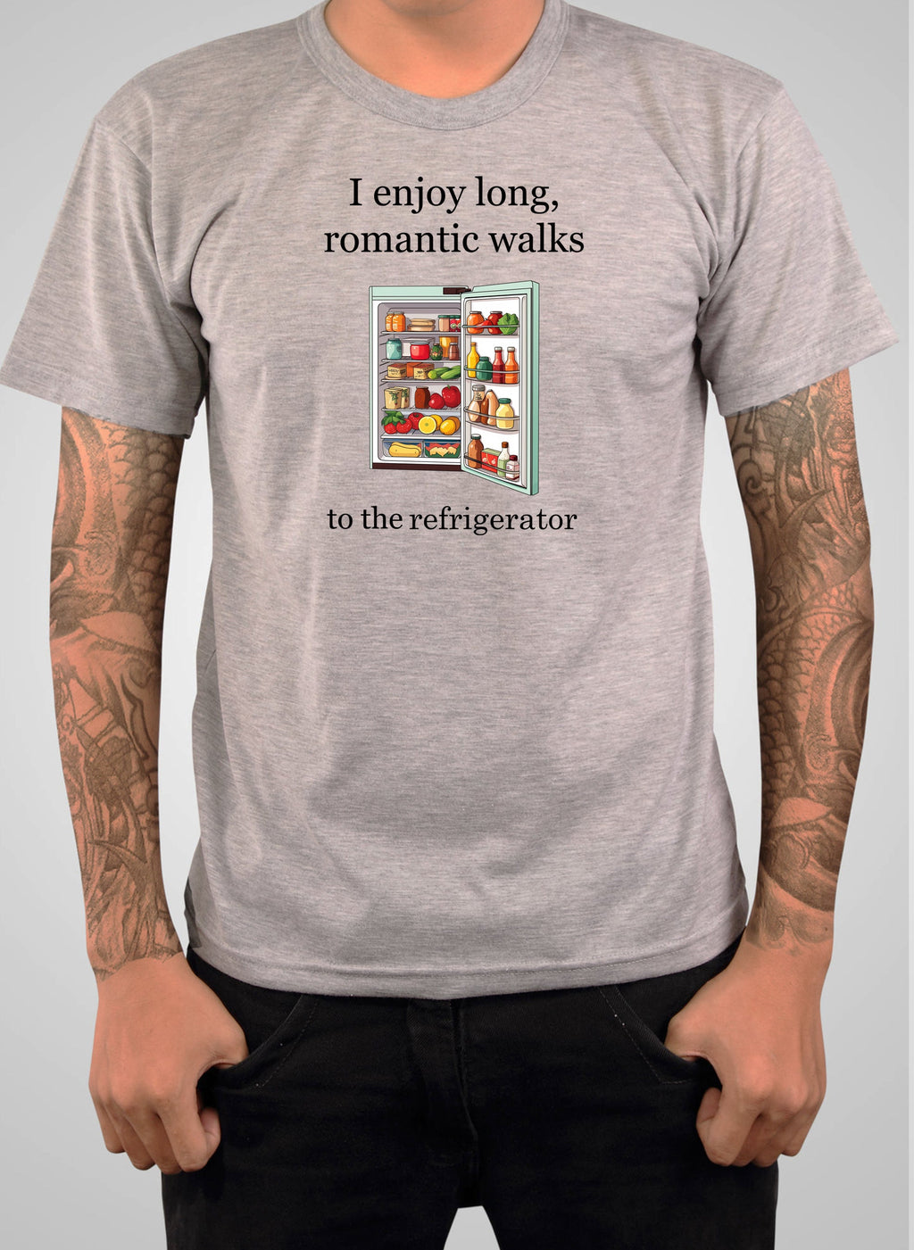 I enjoy long, romantic walks to the refrigerator T-Shirt
