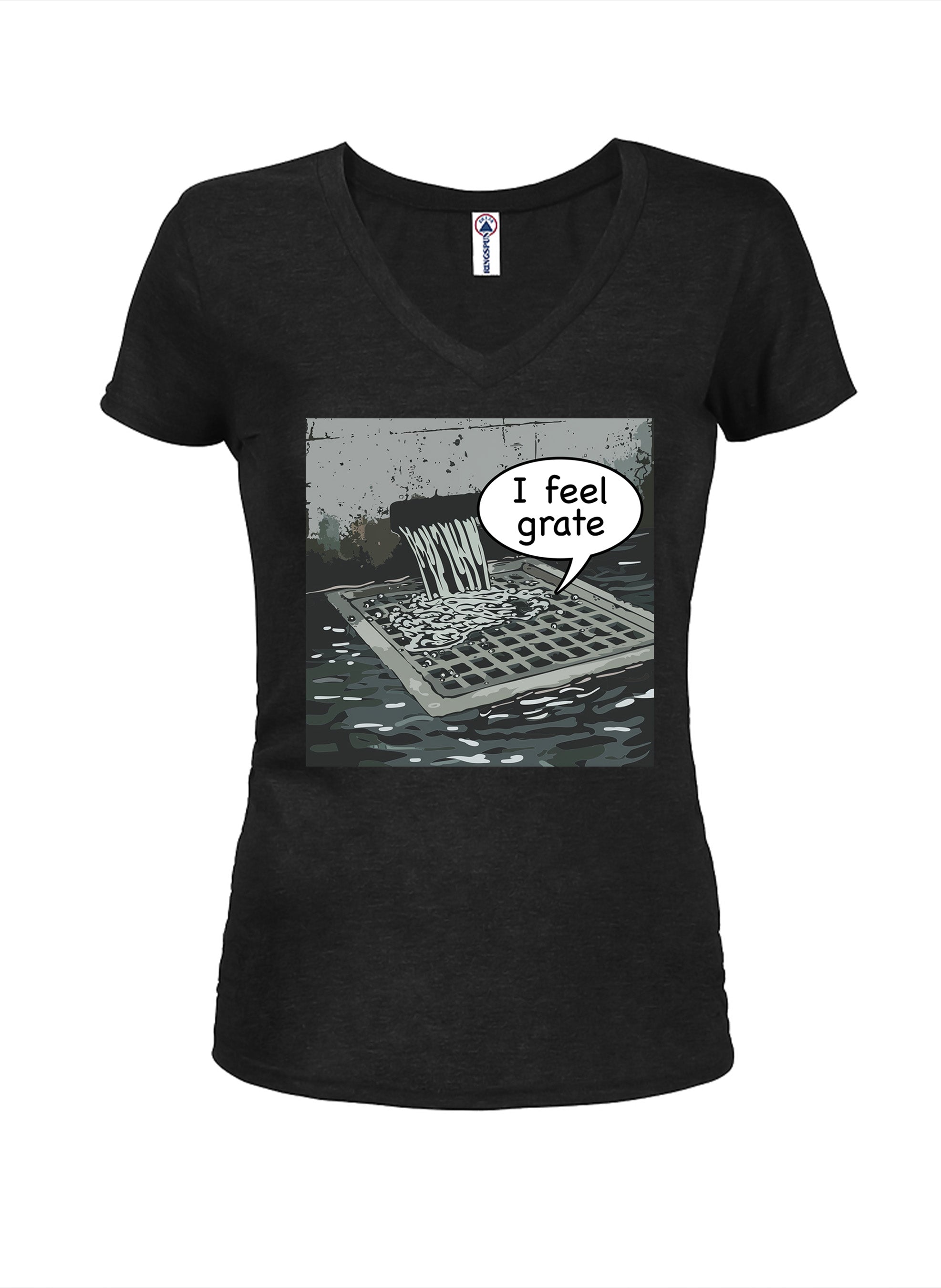 I feel grate Juniors V Neck T-Shirt