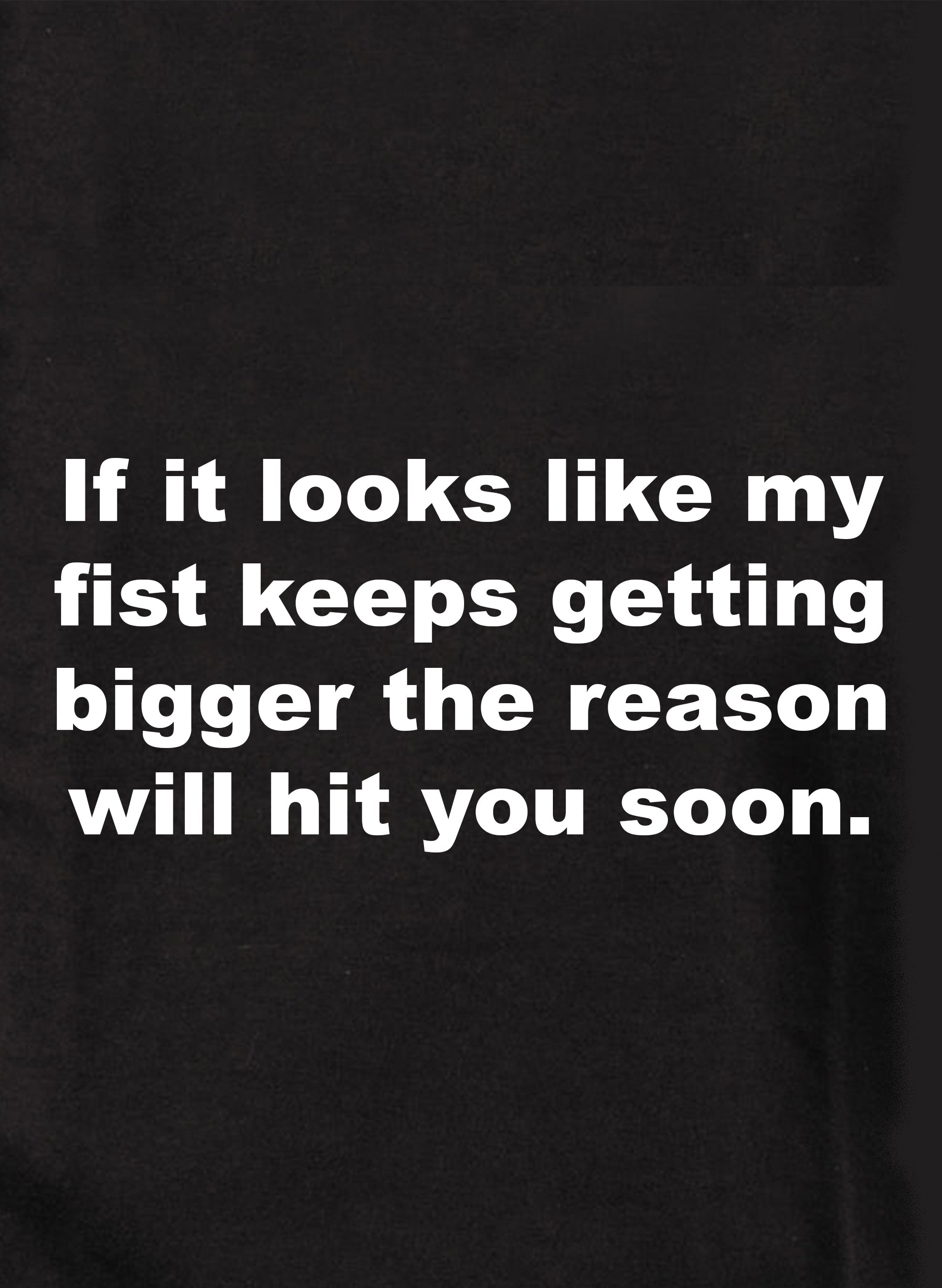 If it looks like my fist keeps getting bigger Kids T-Shirt