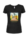 In the end it turned out Dorothy was home Juniors V Neck T-Shirt