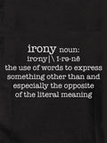 Irony definition Kids T-Shirt