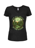 It's All Good in the Woods Juniors V Neck T-Shirt