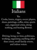 Italian Yes or No List Kids T-Shirt