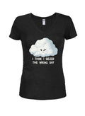 I think I siezed the wrong day Juniors V Neck T-Shirt