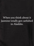 Jasmine totally got catfished in Aladdin Kids T-Shirt