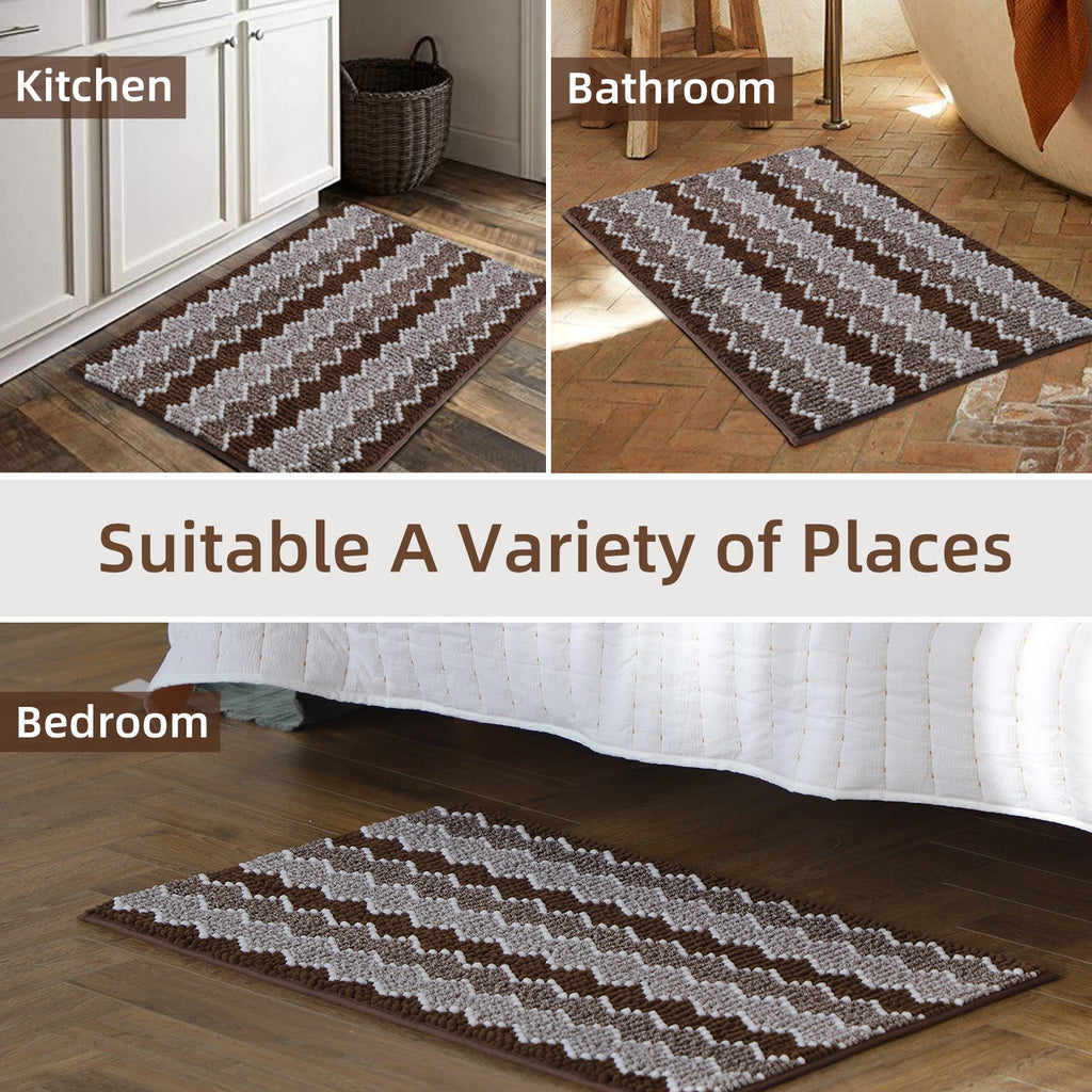 Kasentex Soft Absorbent Durable Non-Slip Bathroom Rug Mat, Room Decor, Graduation Gifts, Fathers Day Gift, Mother Gift, Easter Gift