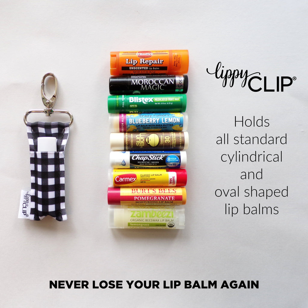 Gold Dots on Bubblegum Pink LippyClip® Lip Balm Holder