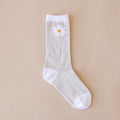 LMSS® Adult Crew Socks - Have A Great Daysy (Light Gray)