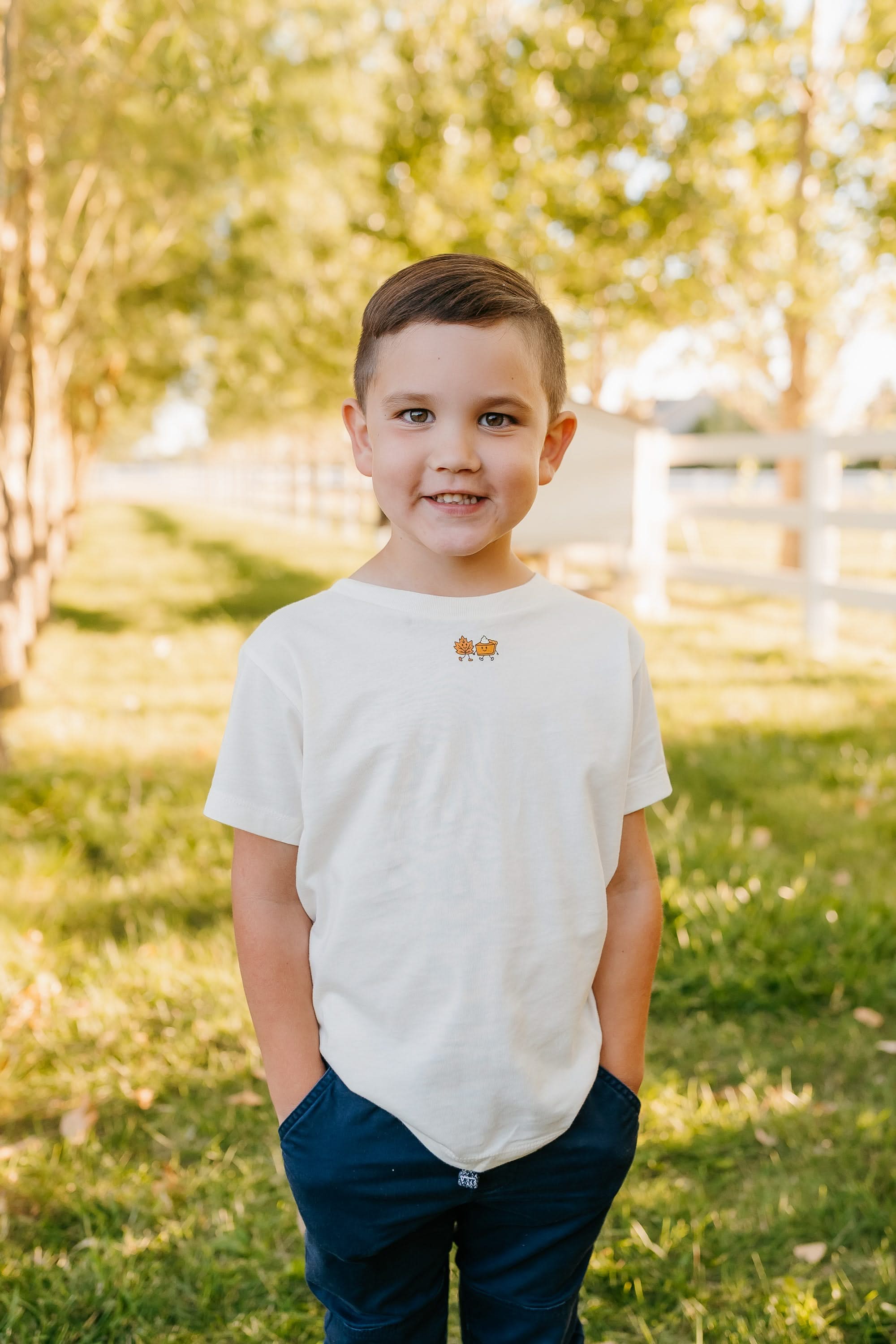 Fall Friends (center) - Set of 2 Coordinating Tees
