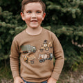 Spooky Construction Trucks - Child Sweater