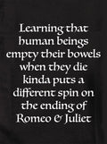 Learning that human beings empty their bowels Kids T-Shirt