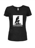 Nevermore Juniors V Neck T-Shirt