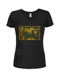 On to the Next Adventure Juniors V Neck T-Shirt