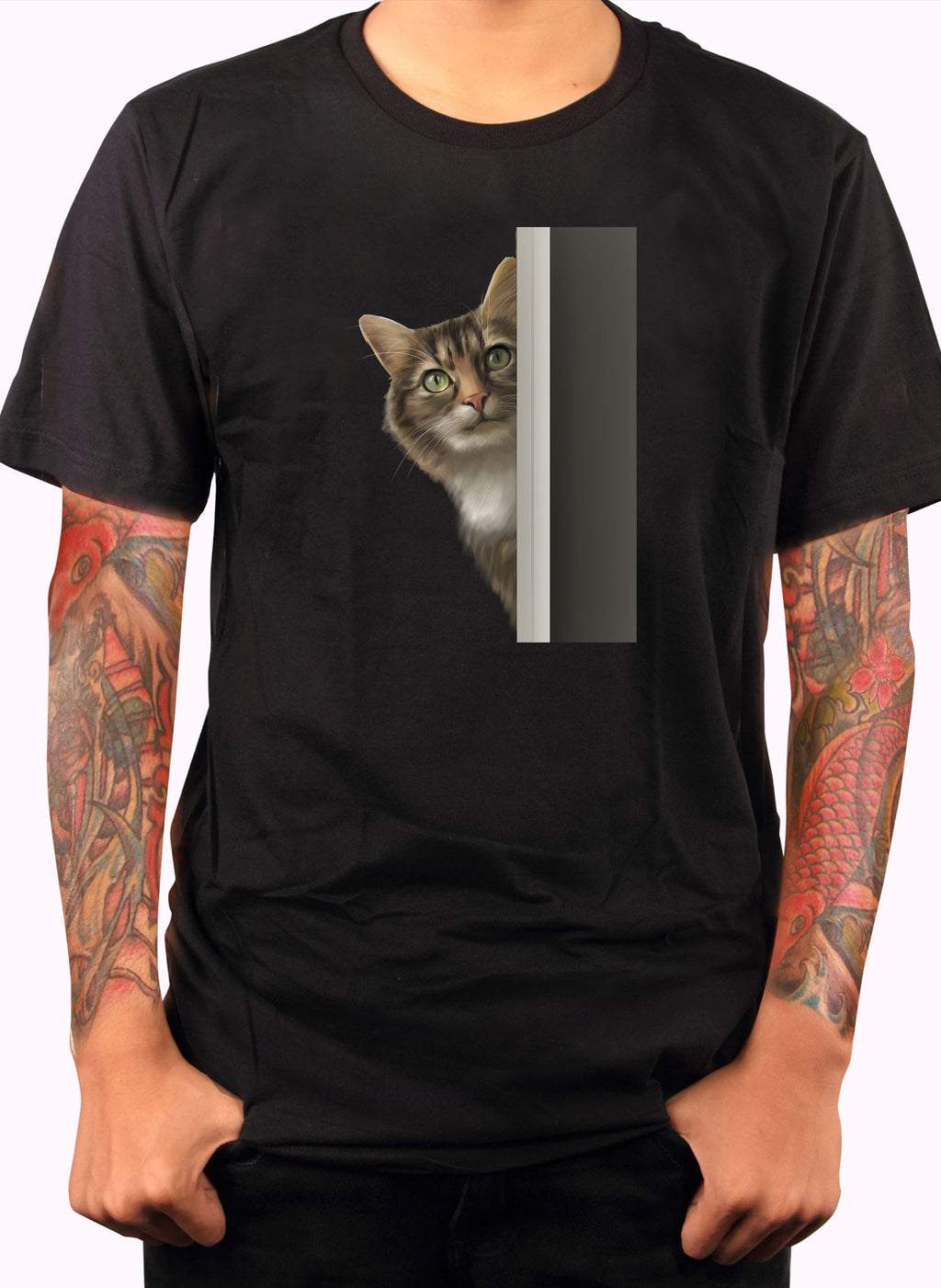 Peeking Cat T-Shirt