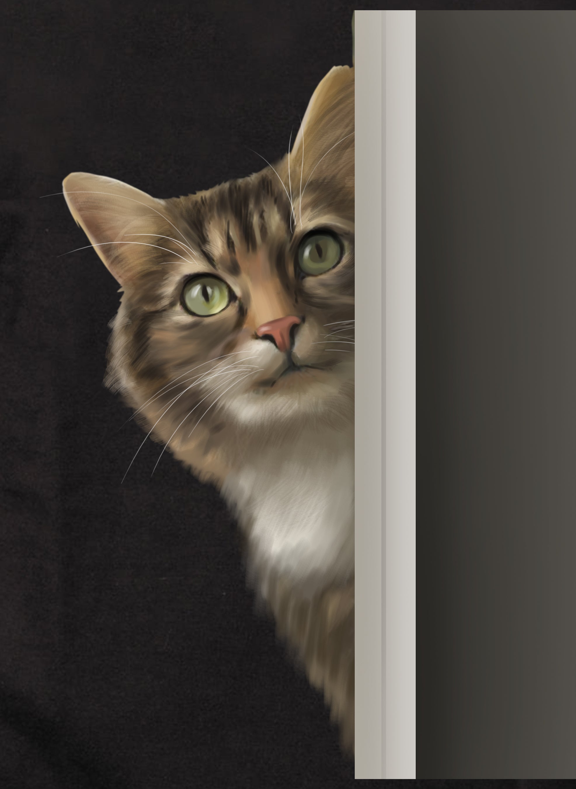 Peeking Cat T-Shirt