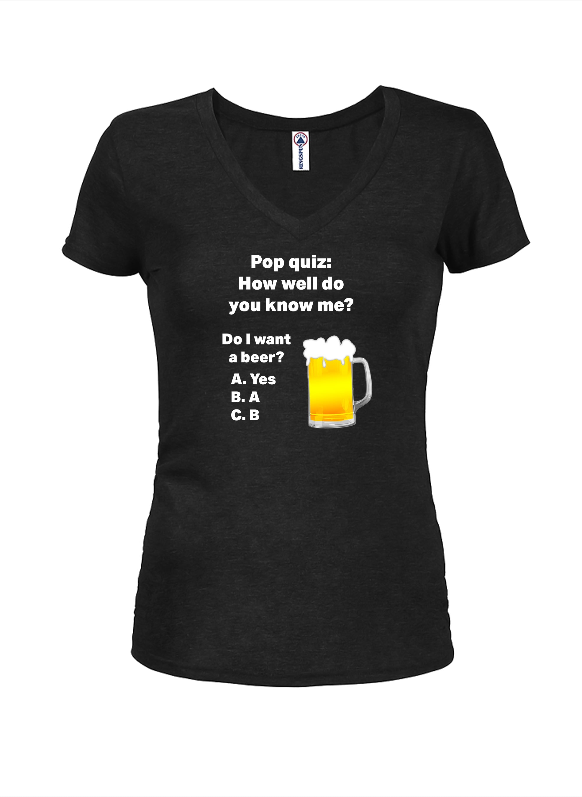 Pop quiz: How well do you know me? Juniors V Neck T-Shirt