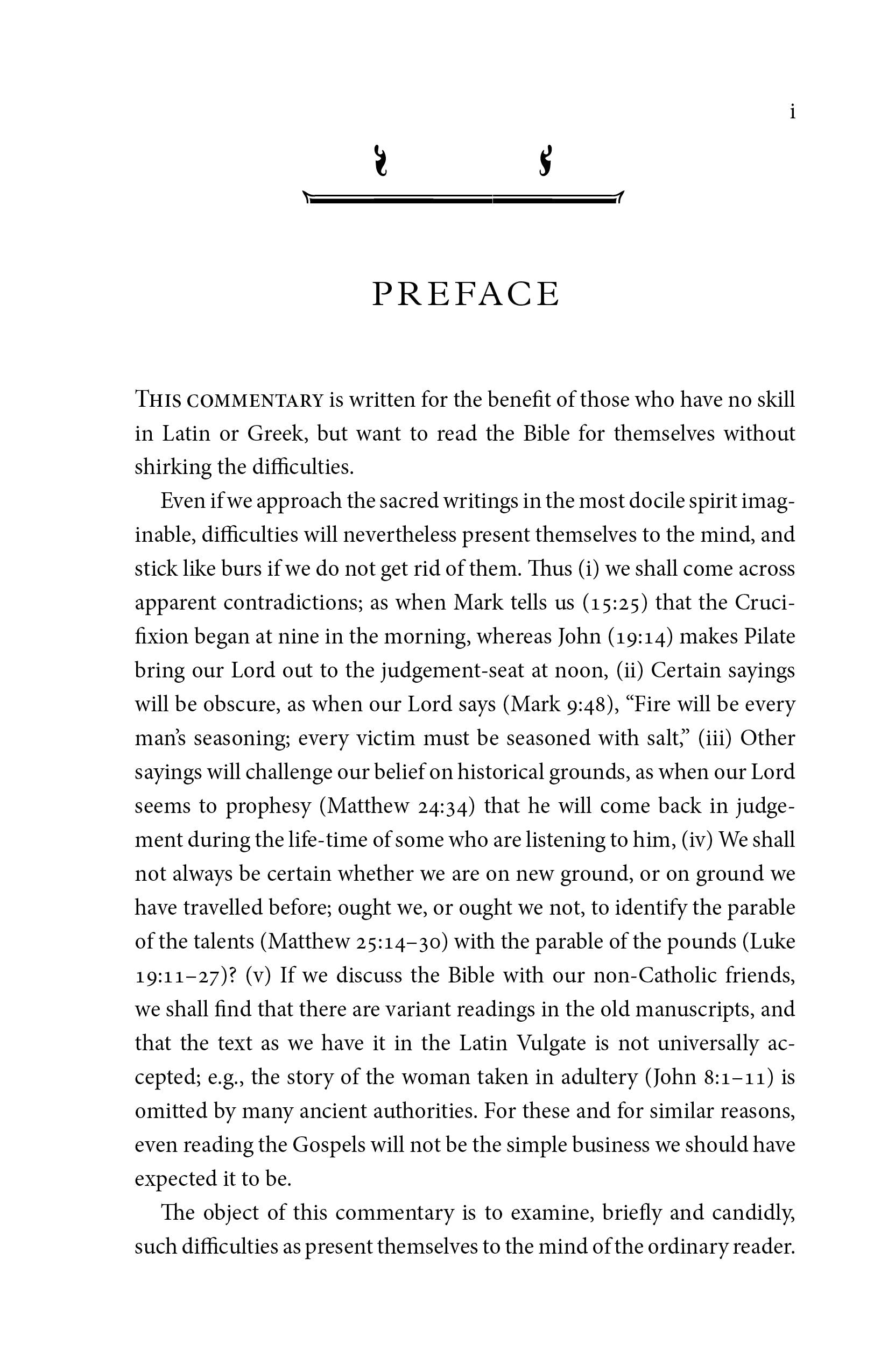 A Commentary on the New Testament (Volume I)