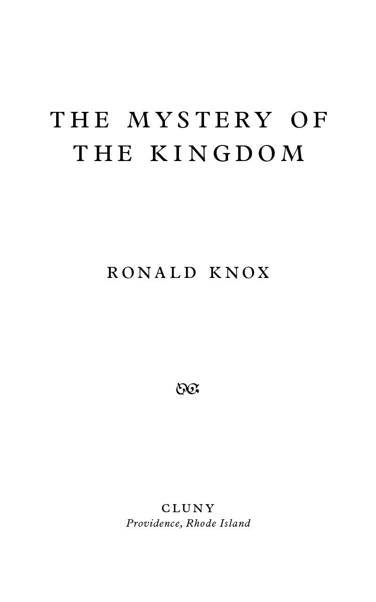 The Mystery of the Kingdom