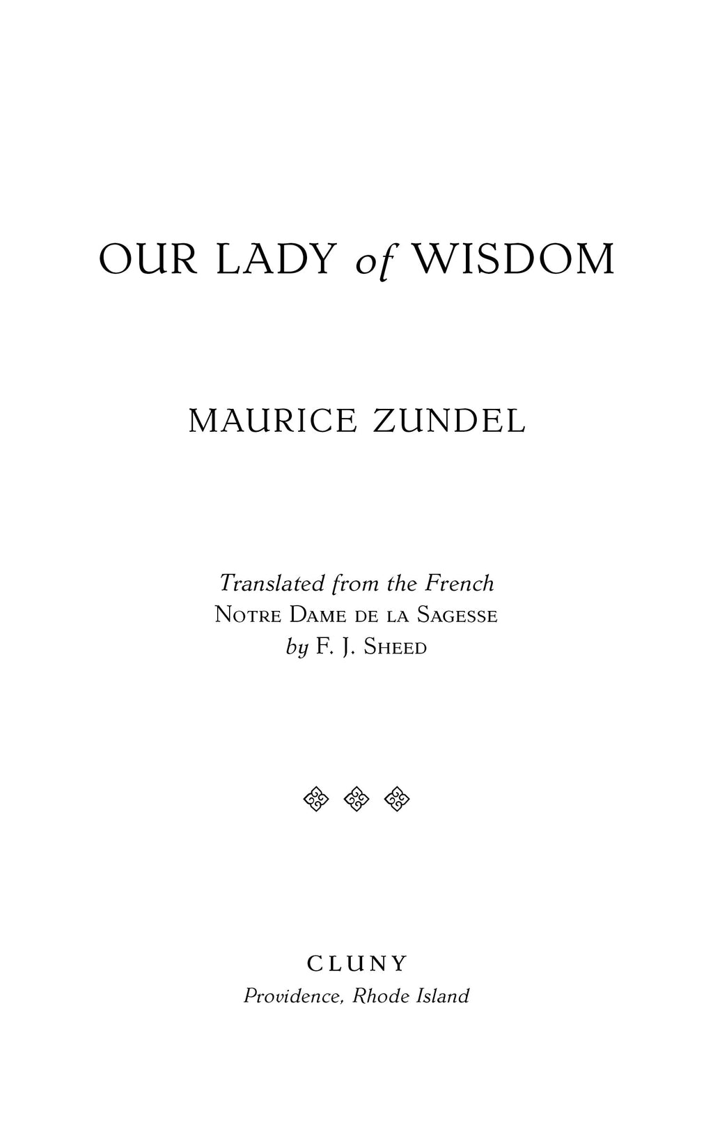 Our Lady of Wisdom