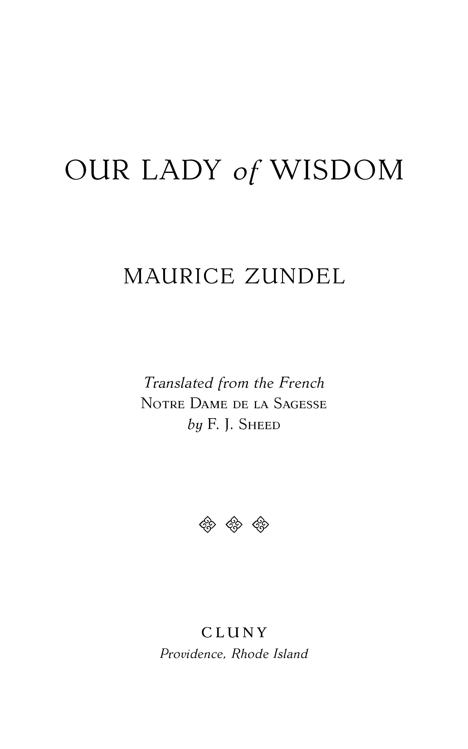 Our Lady of Wisdom