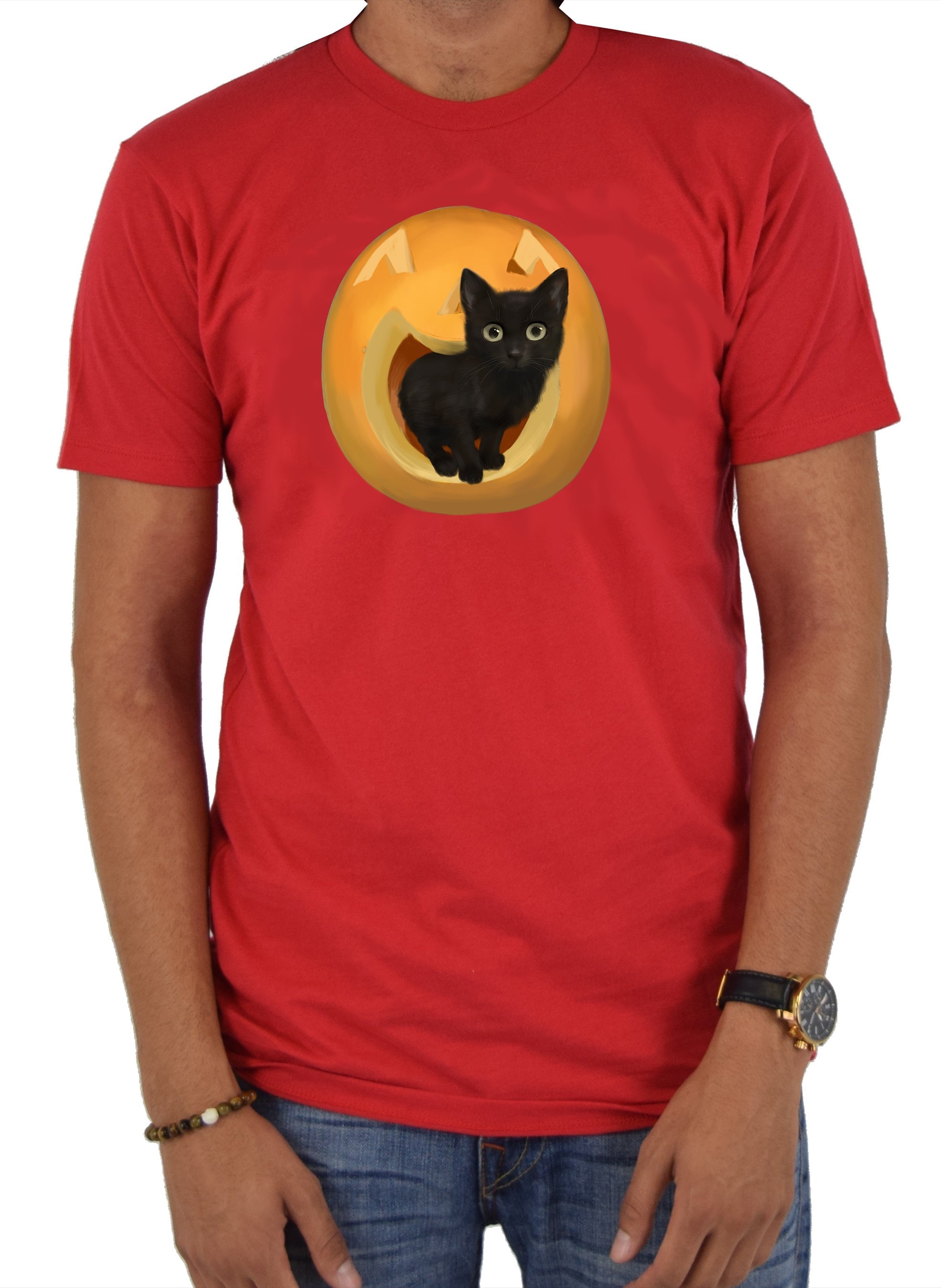 Pumpkin Cat Kids T-Shirt