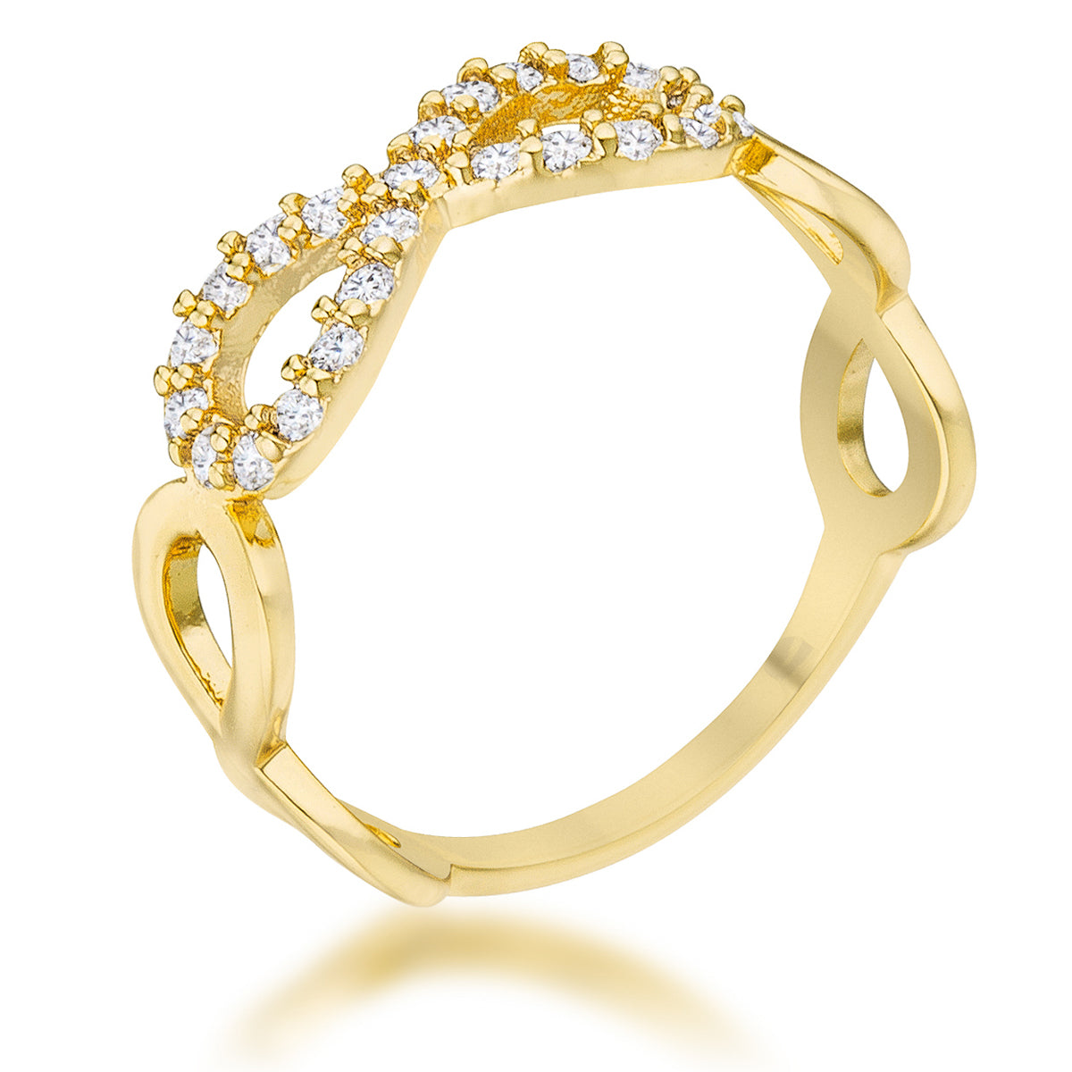 Mina 0.35ct CZ 14k Infinity Ring