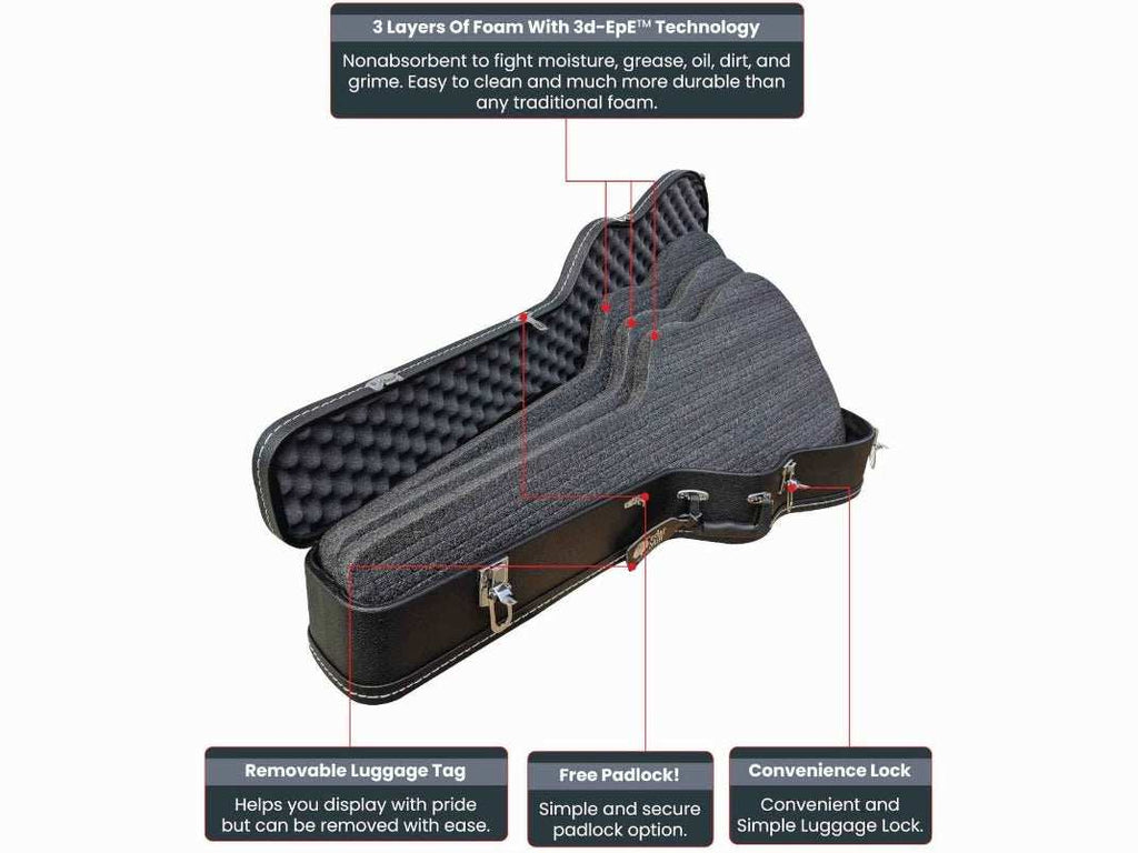 Discreet Concealment Guitar Rifle Case