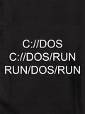 C://DOS C://DOS/RUN RUN/DOS/RUN Kids T-Shirt