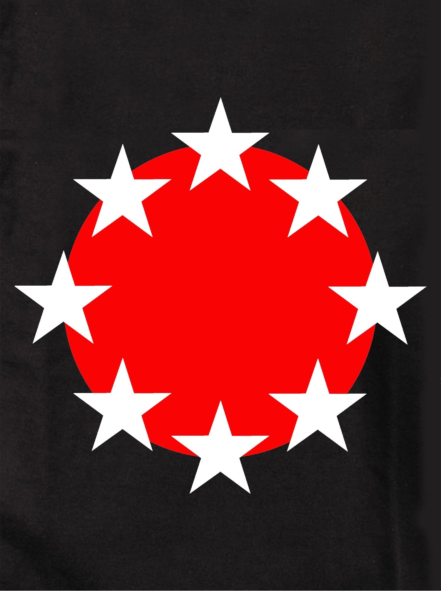 Red dot stars circle Kids T-Shirt