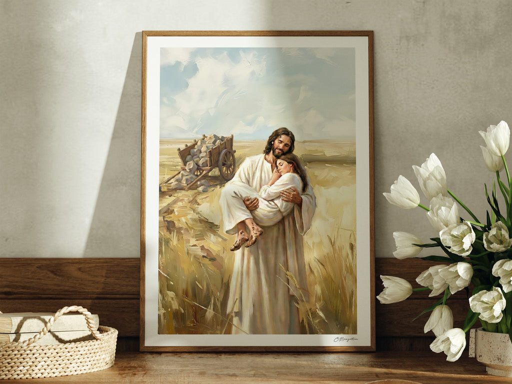 Rest in Him | Signed Handmade Art Print