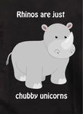 Rhinos are just chubby unicorns Kids T-Shirt